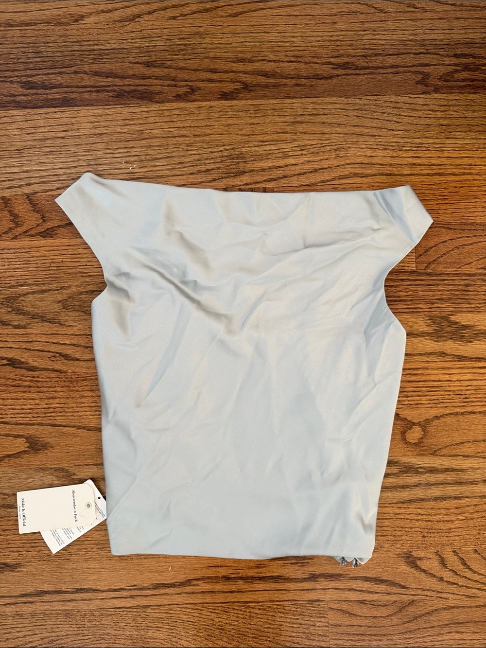 Abercrombie & Fitch Light Blue Off-the-Shoulder Camisole